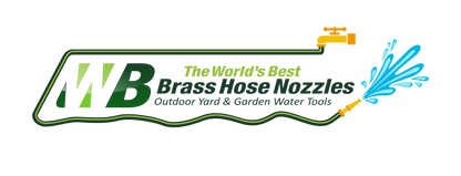 Hose Nozzle High Pressure - Lead-Free Brass for Car or Garden - Best Hose Nozzle - Solid Brass Fittings - Lifetime Guarantee - Adjustable Water Sprayer From Spray to Jet - Heavy Duty - Fits Standard Hoses - With Gardening Secret E-book - Single Pack